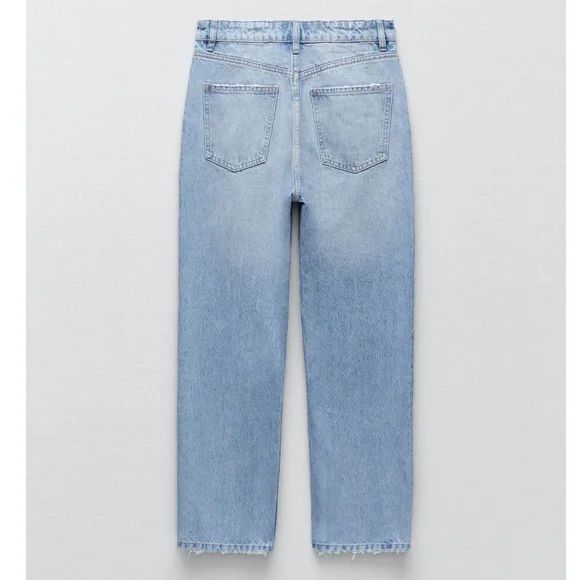 Zara high waisted straight leg jeans - Picture 7 of 12